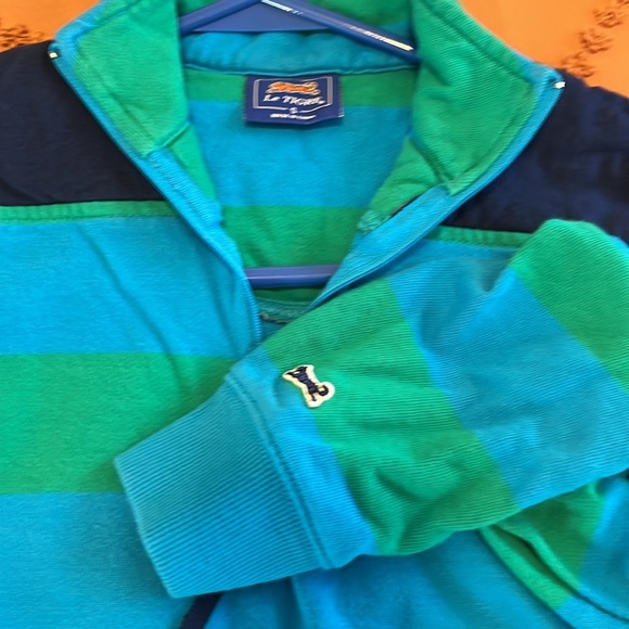 Le Tigre Blue and Green Striped Long Sleeve Small - Picture 7 of 8